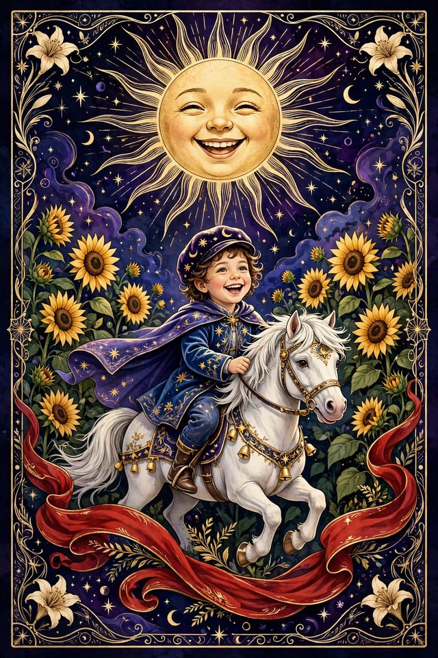 The Sun tarot card